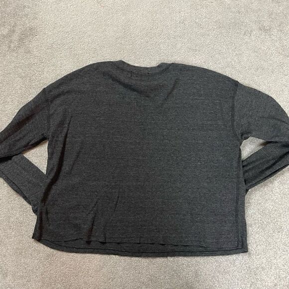 NWOT Michael Stars LA Women’s Medium Charcoal Grey Black Pullover V Neck Sweater - Picture 3 of 4